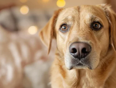 Une tête de labrador