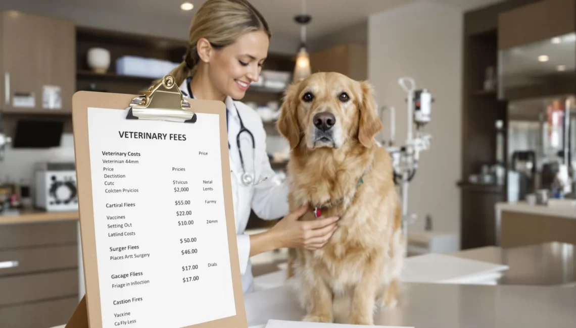 Un chien chez le vétérinaire sur la table d'examen