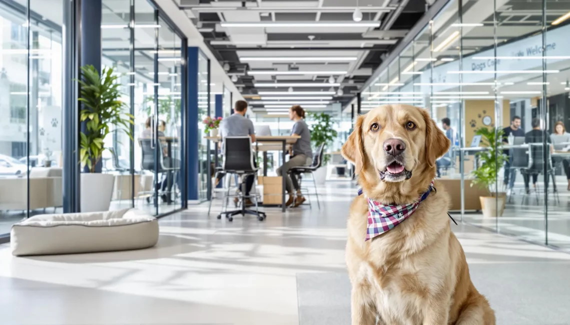 Labrador au bureau